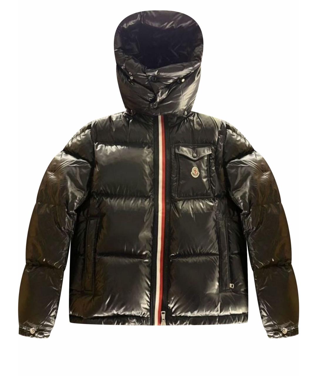 MONCLER Черный пуховик, фото 1