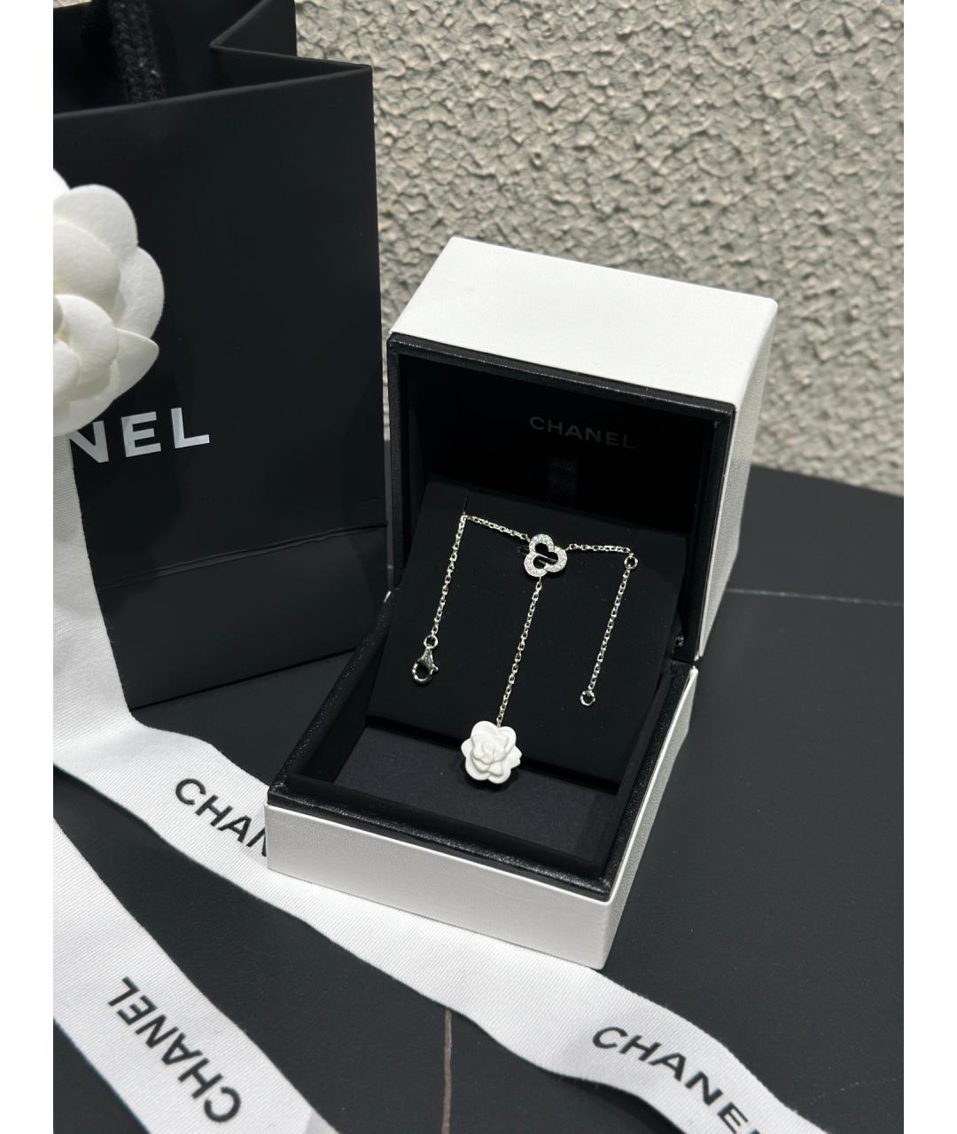 CHANEL Серебряное колье из белого золота, фото 2