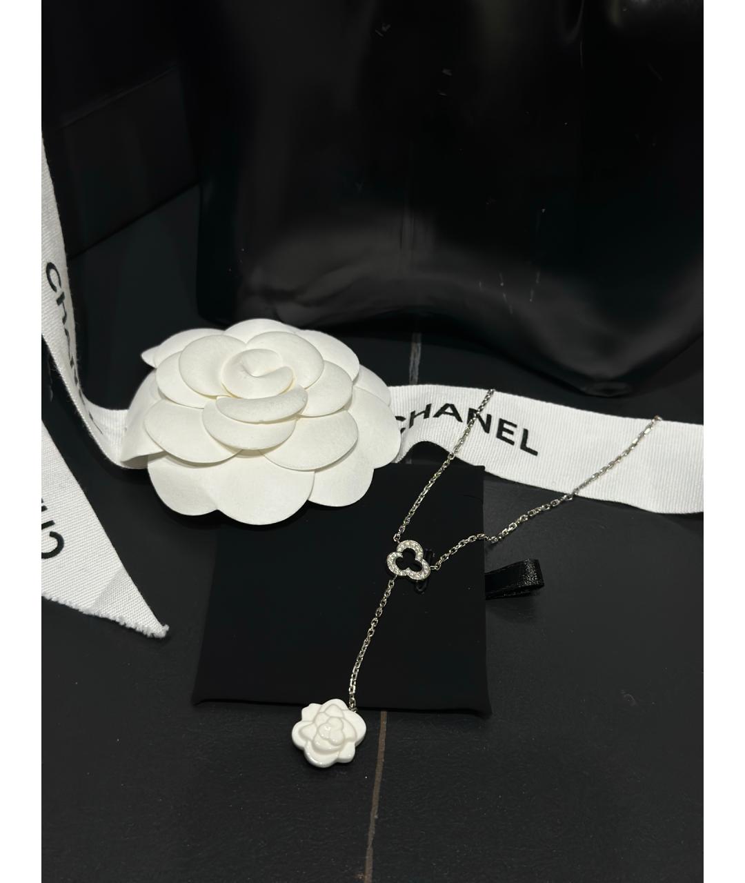 CHANEL Серебряное колье из белого золота, фото 6