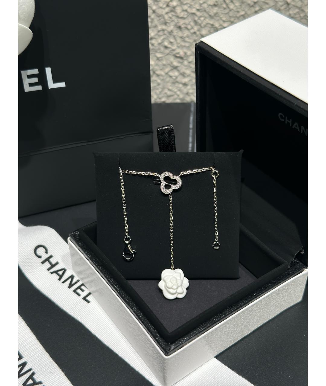 CHANEL Серебряное колье из белого золота, фото 3