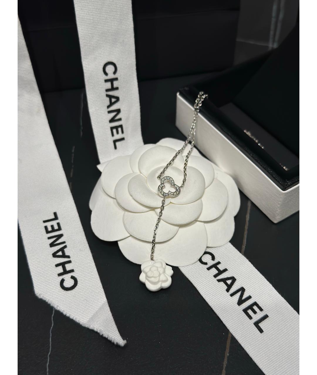 CHANEL Серебряное колье из белого золота, фото 7