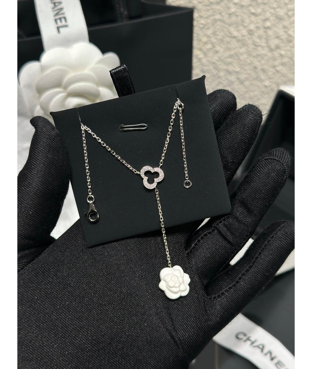 CHANEL Серебряное колье из белого золота, фото 4