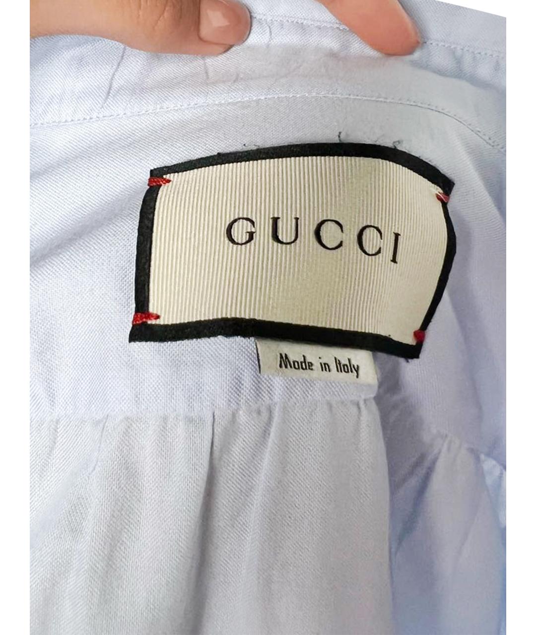 GUCCI Голубая рубашка, фото 4