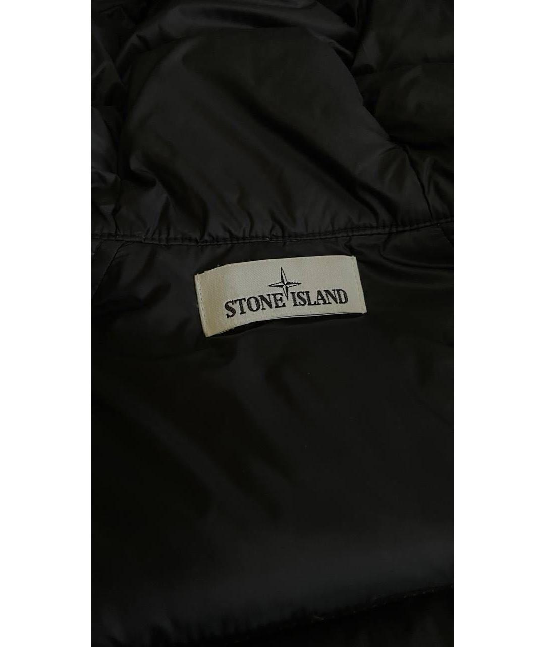 STONE ISLAND Синий полиамидовый пуховик, фото 3