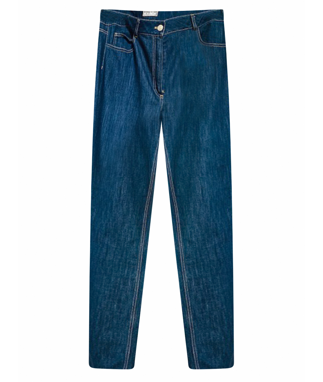 GIORGIO GRATI Синие хлопко-эластановые прямые джинсы, фото 1