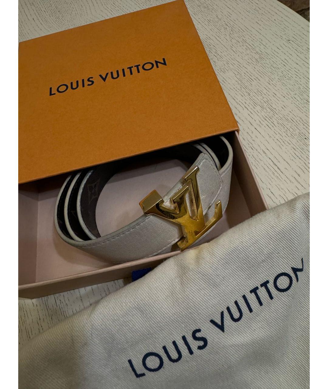 LOUIS VUITTON Бежевый ремень, фото 5