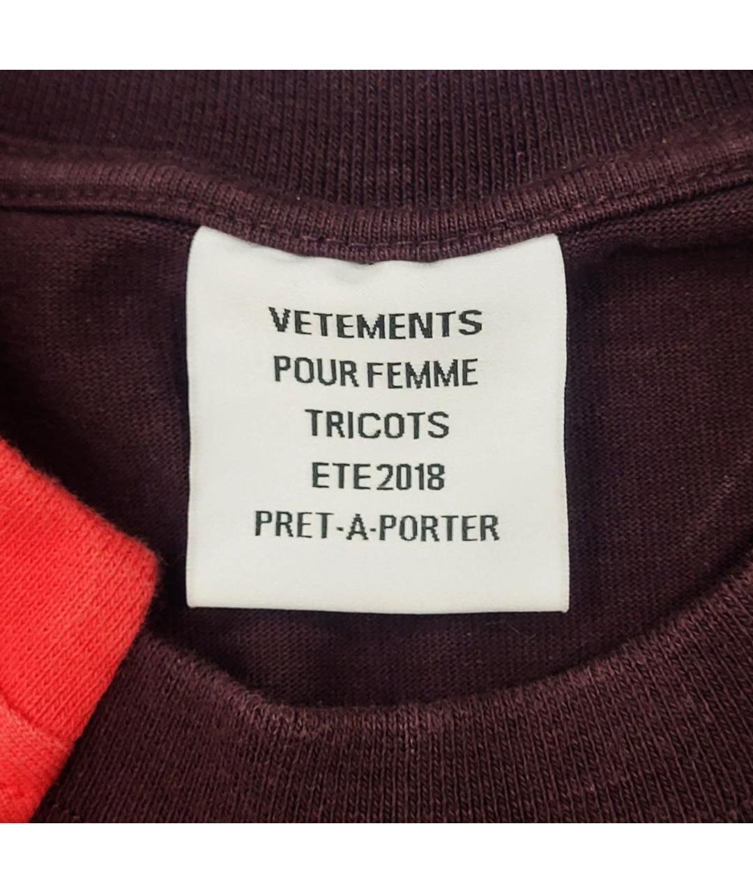 VETEMENTS Мульти хлопковая футболка, фото 3