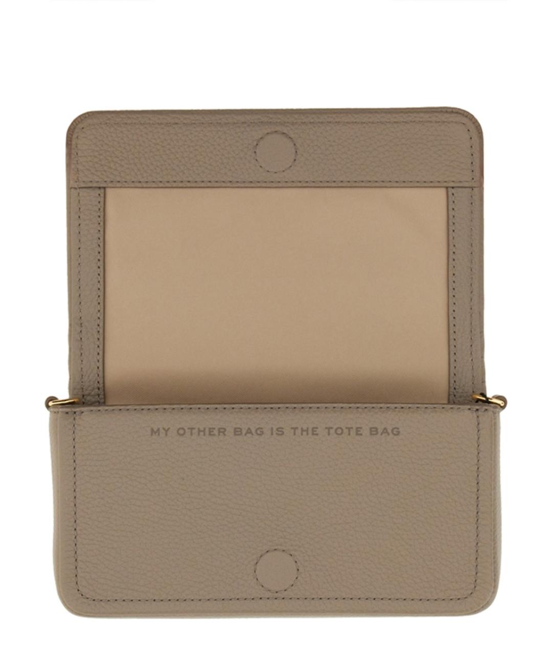 MARC JACOBS Бежевая кожаная сумка через плечо, фото 3