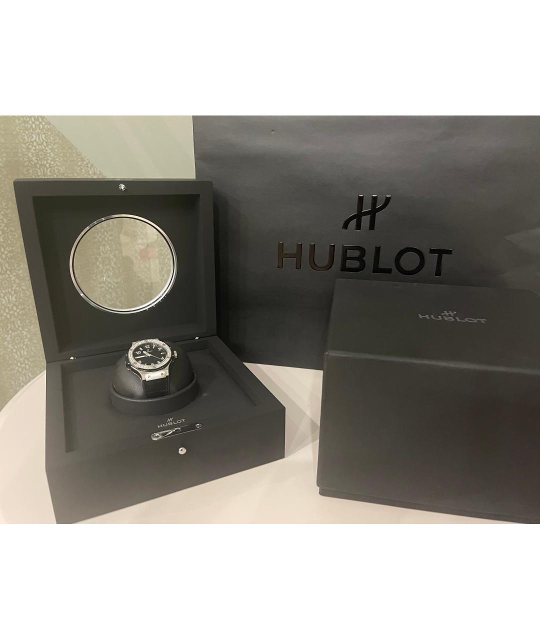 HUBLOT Серые часы из белого золота, фото 3