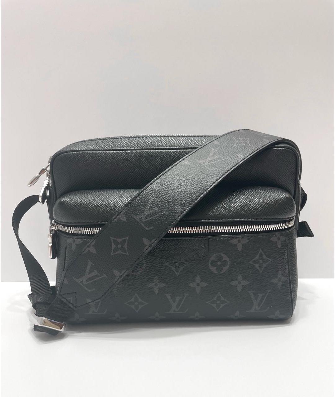 LOUIS VUITTON Антрацитовая сумка на плечо, фото 3