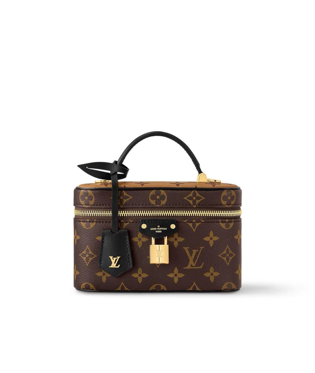 LOUIS VUITTON Коричневая сумка с короткими ручками, фото 1