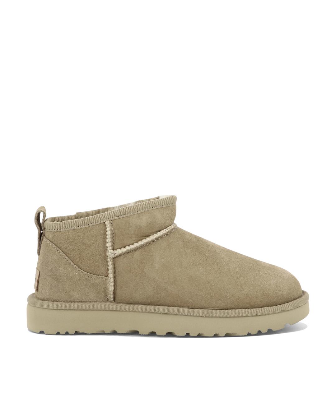 UGG AUSTRALIA Бежевые кожаные ботинки, фото 1