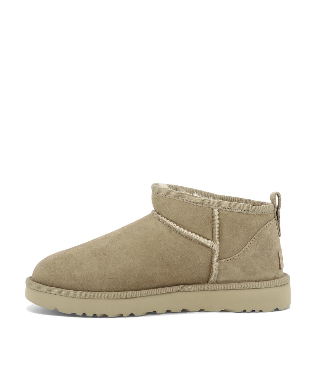 UGG AUSTRALIA Бежевые кожаные ботинки, фото 3