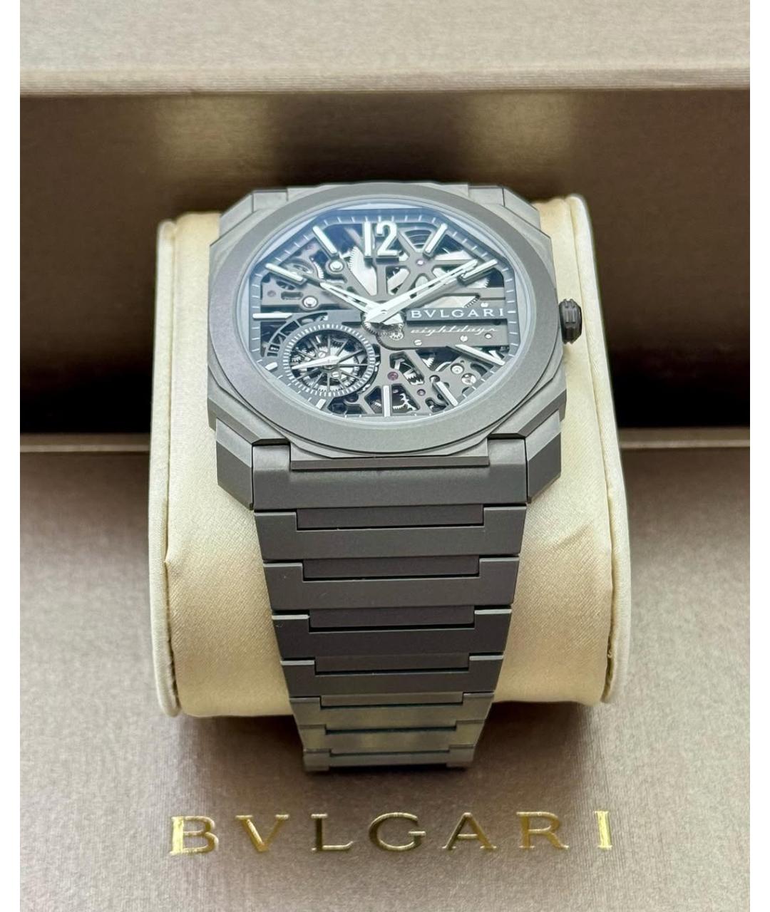 BVLGARI Серые часы, фото 6