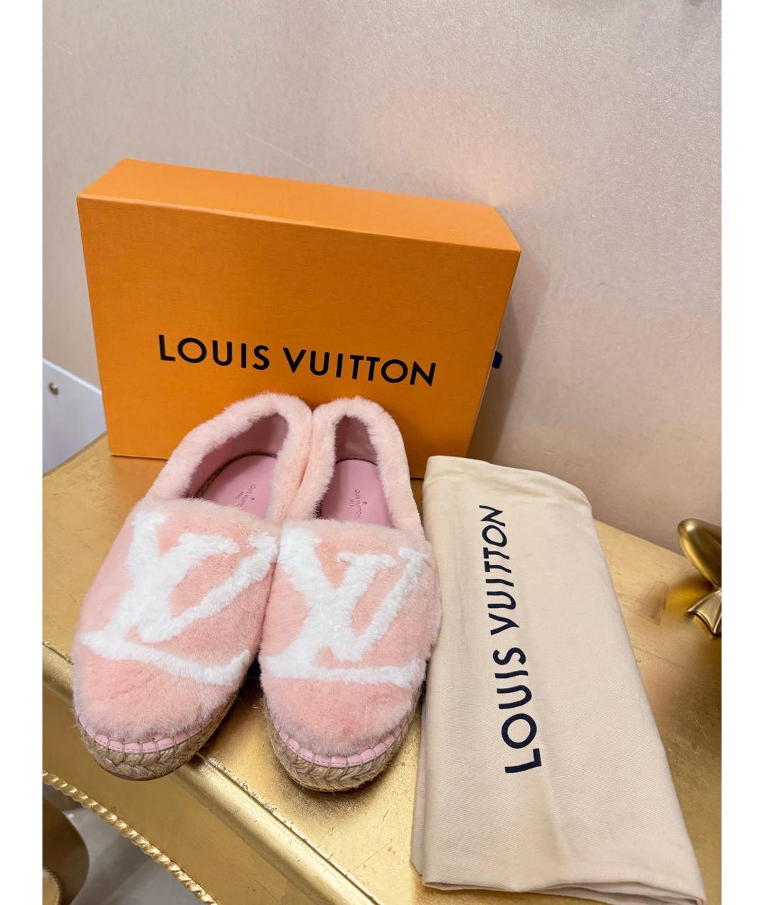 LOUIS VUITTON Розовые лоферы, фото 5