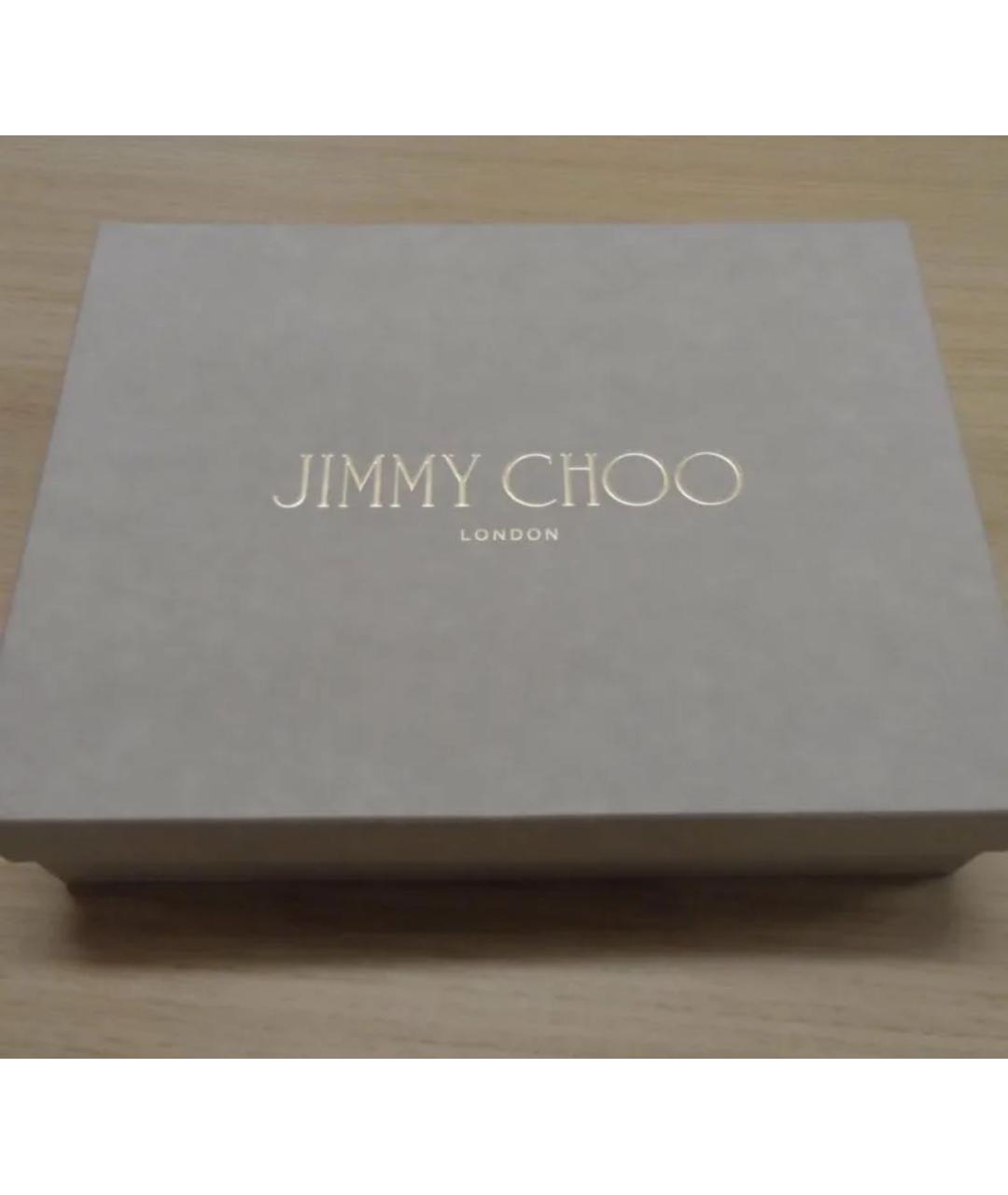 JIMMY CHOO Черный шерстяной шарф, фото 4