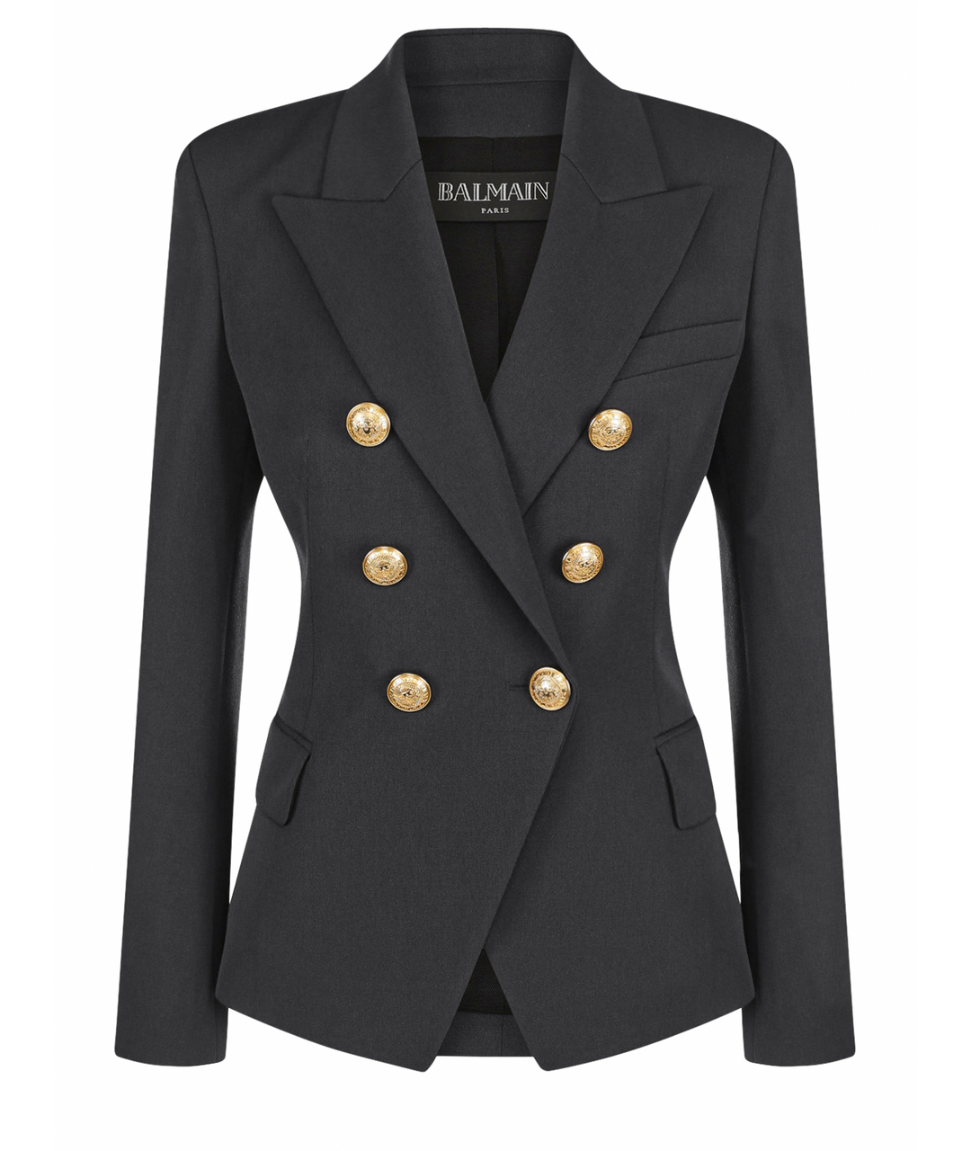 BALMAIN Черный шерстяной жакет/пиджак, фото 1