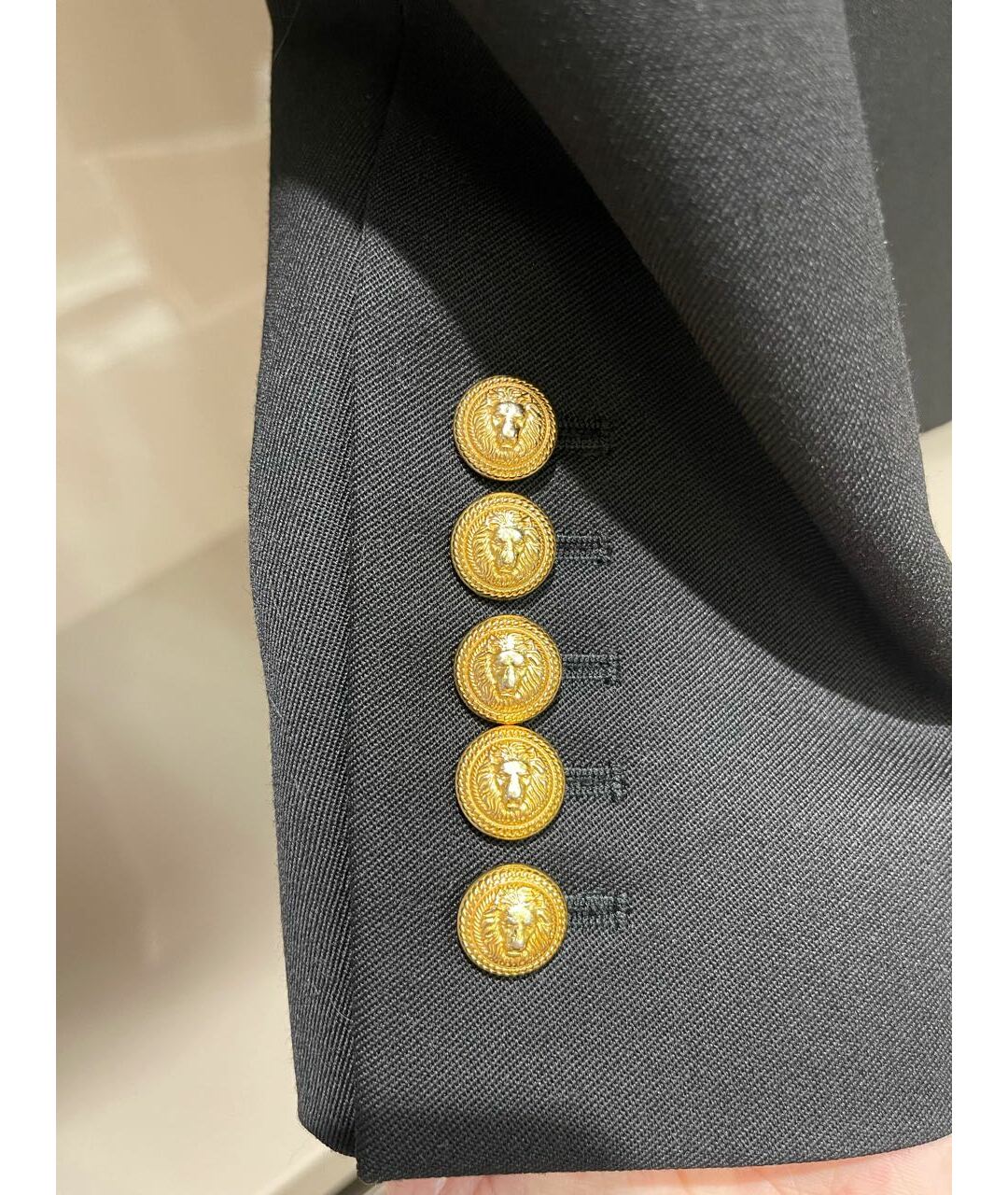 BALMAIN Черный шерстяной жакет/пиджак, фото 2