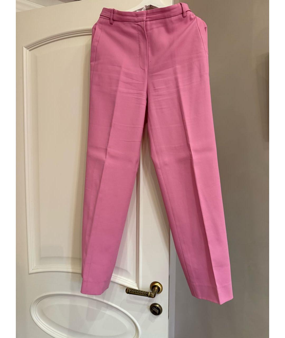 MAX MARA STUDIO Розовый хлопковый костюм с брюками, фото 2