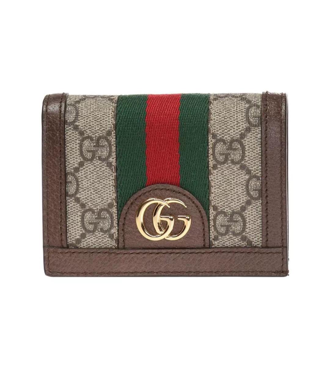 GUCCI Коричневый кожаный кошелек, фото 10