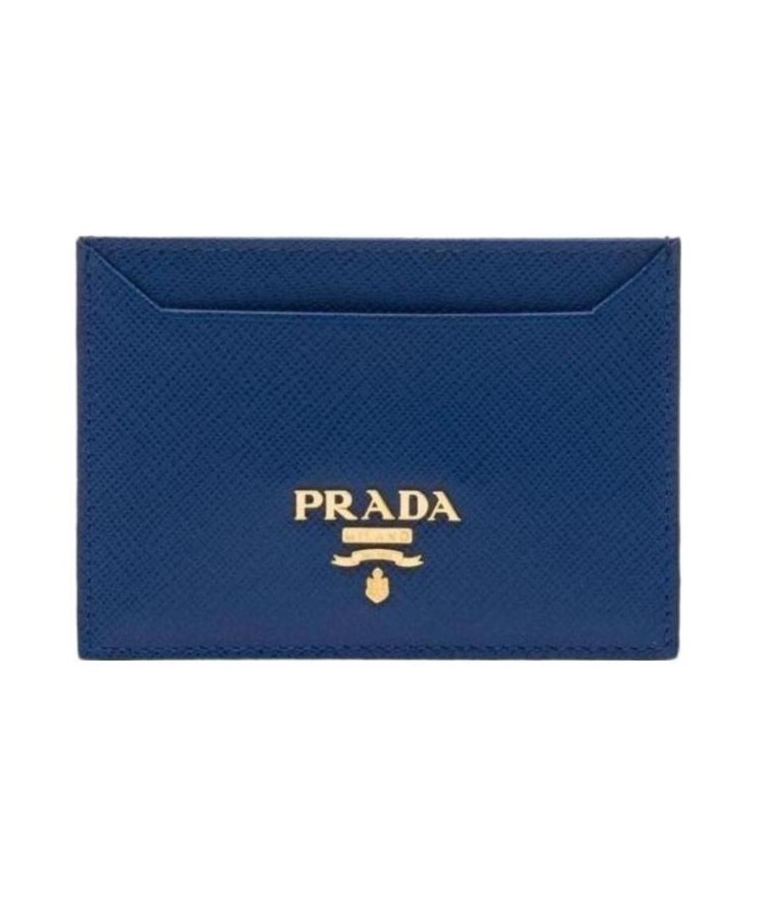 PRADA Темно-синий кожаный кошелек, фото 5