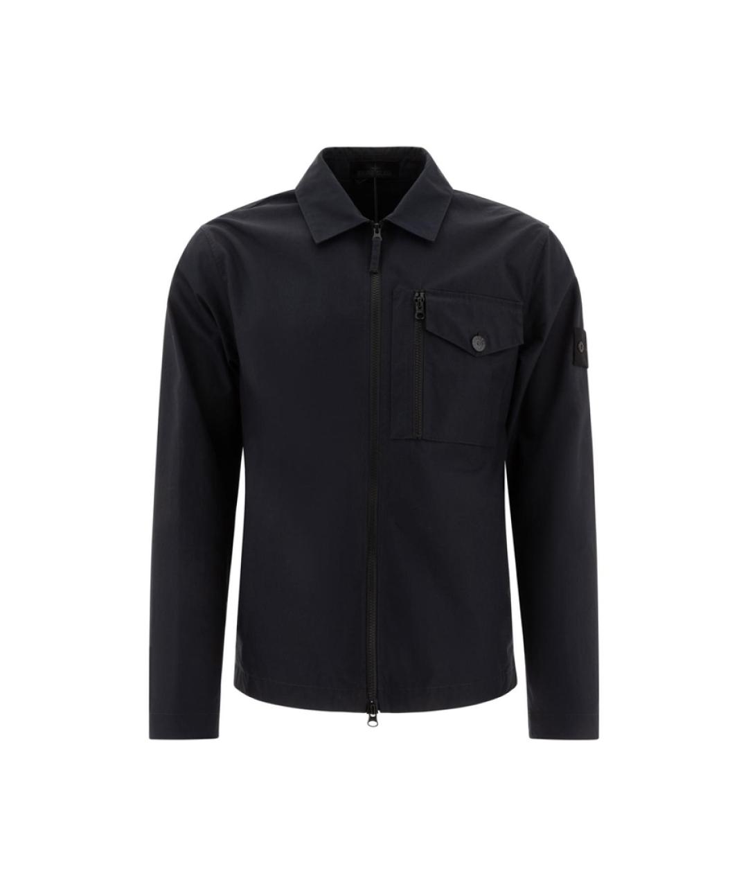 STONE ISLAND Черная синтетическая куртка, фото 1