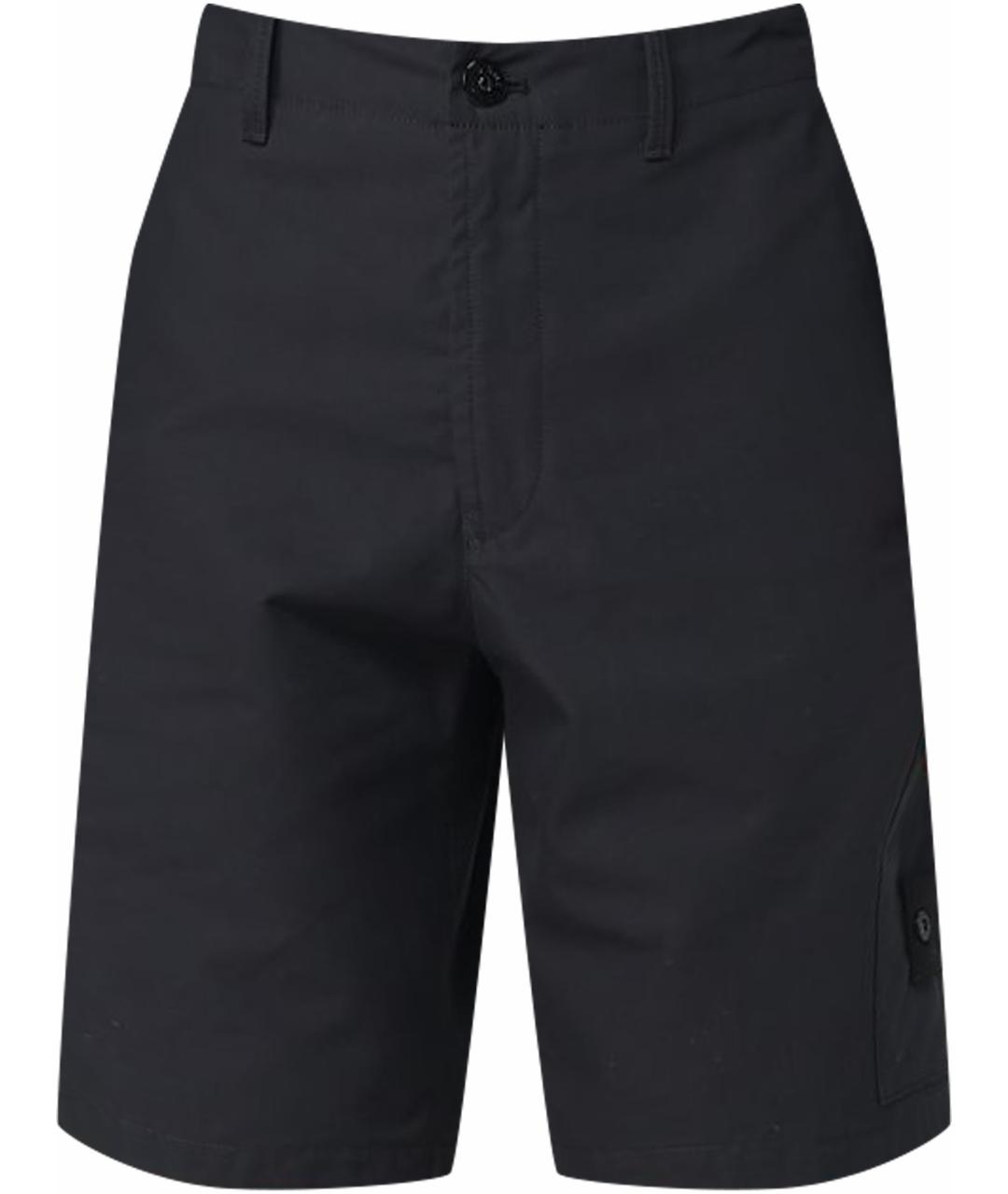 STONE ISLAND Черные хлопковые шорты, фото 1