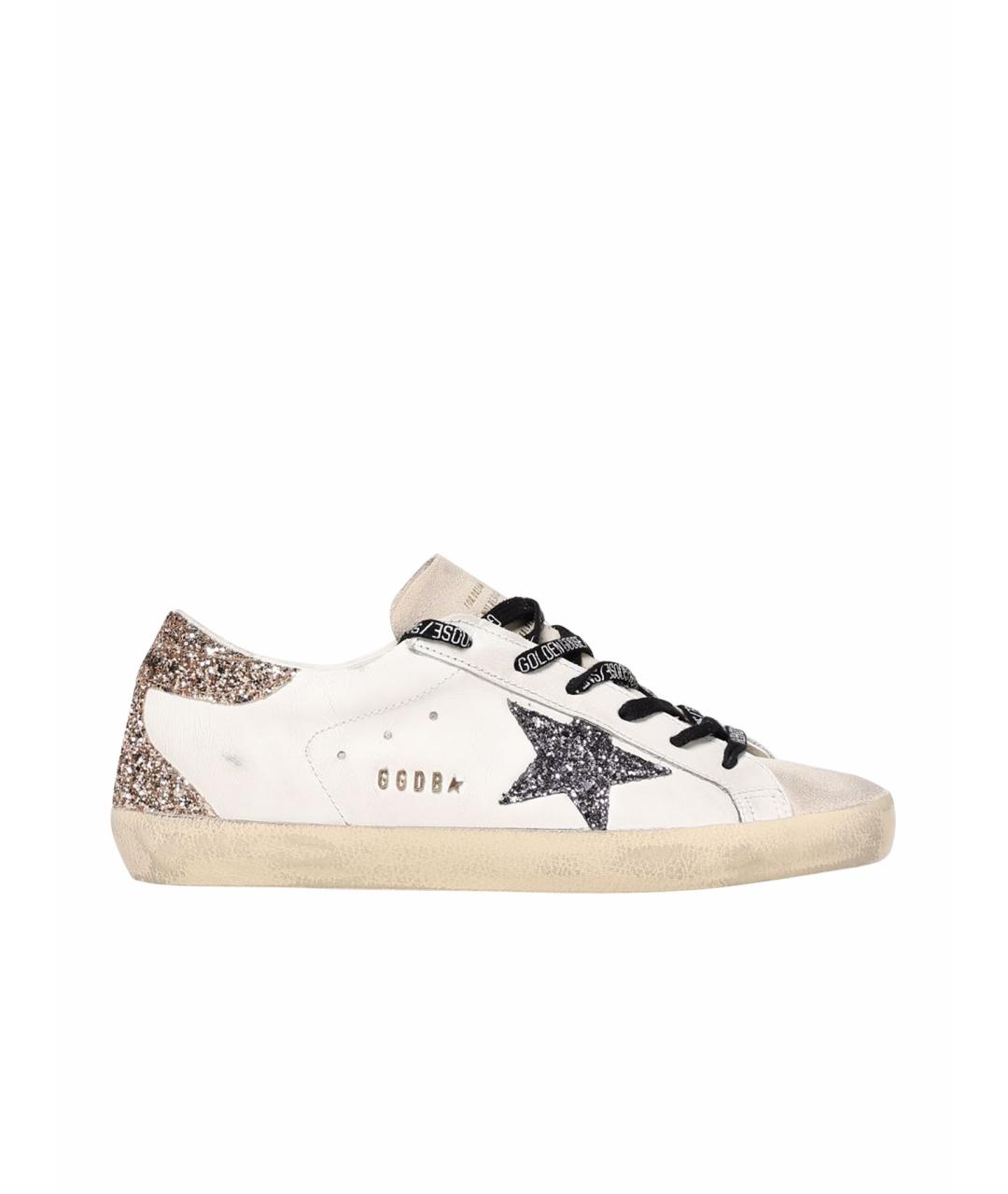 GOLDEN GOOSE DELUXE BRAND Белые кожаные кеды, фото 1