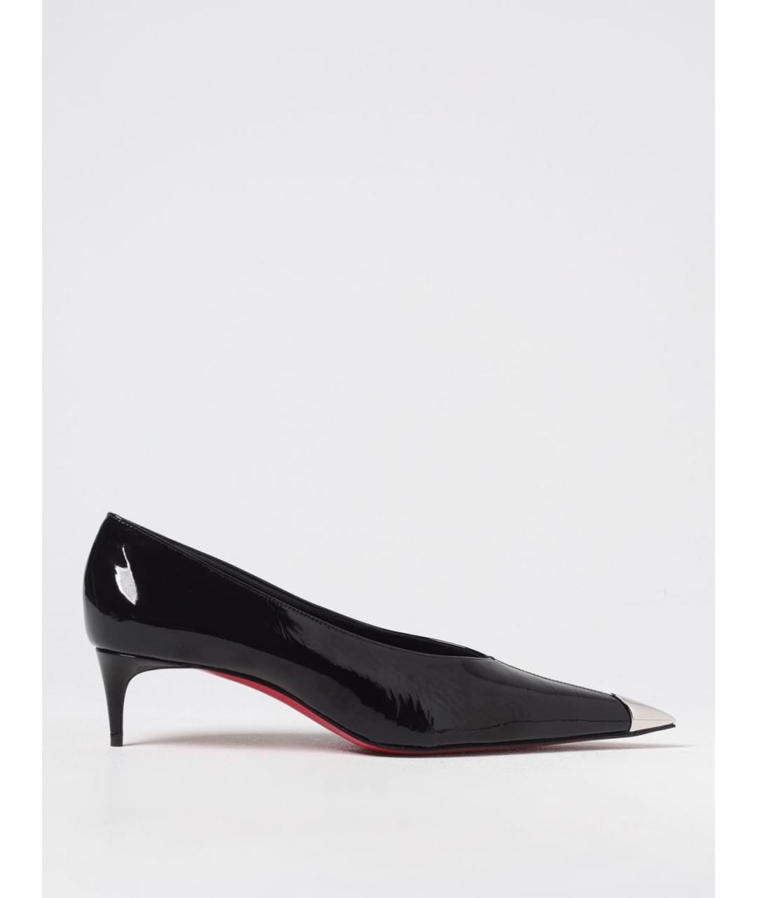 CHRISTIAN LOUBOUTIN Черные кожаные туфли, фото 5