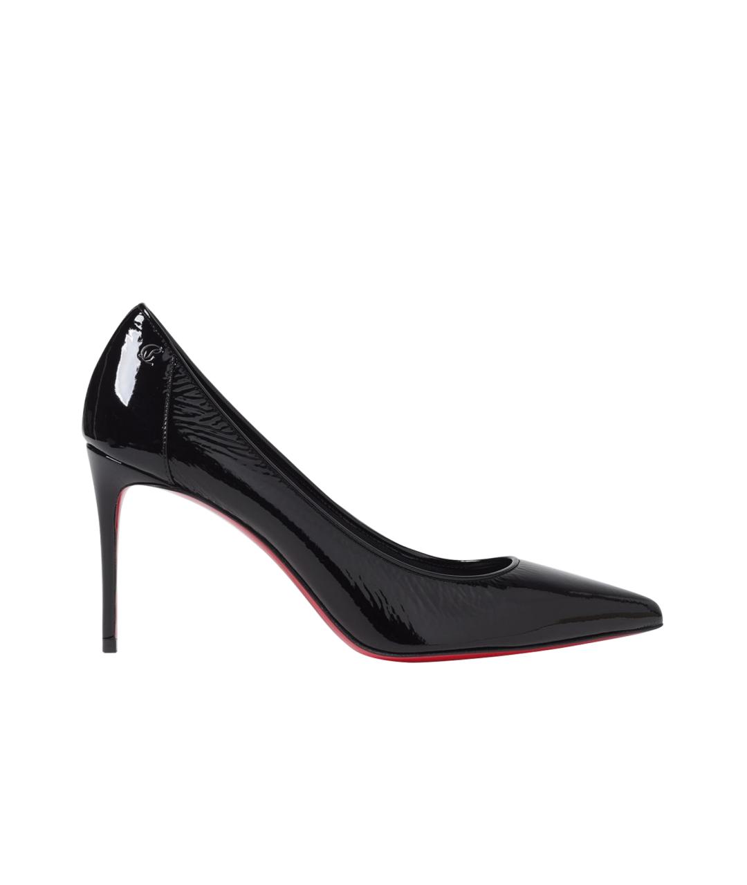 CHRISTIAN LOUBOUTIN Черные кожаные ботинки, фото 1