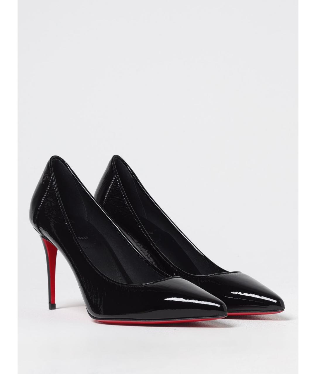 CHRISTIAN LOUBOUTIN Черные кожаные ботинки, фото 2