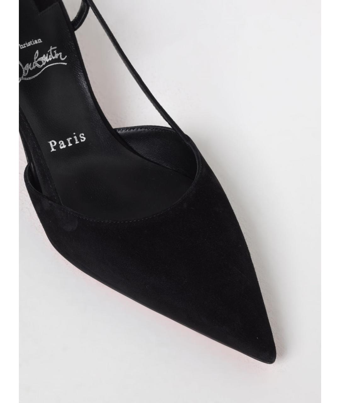 CHRISTIAN LOUBOUTIN Черные туфли, фото 4
