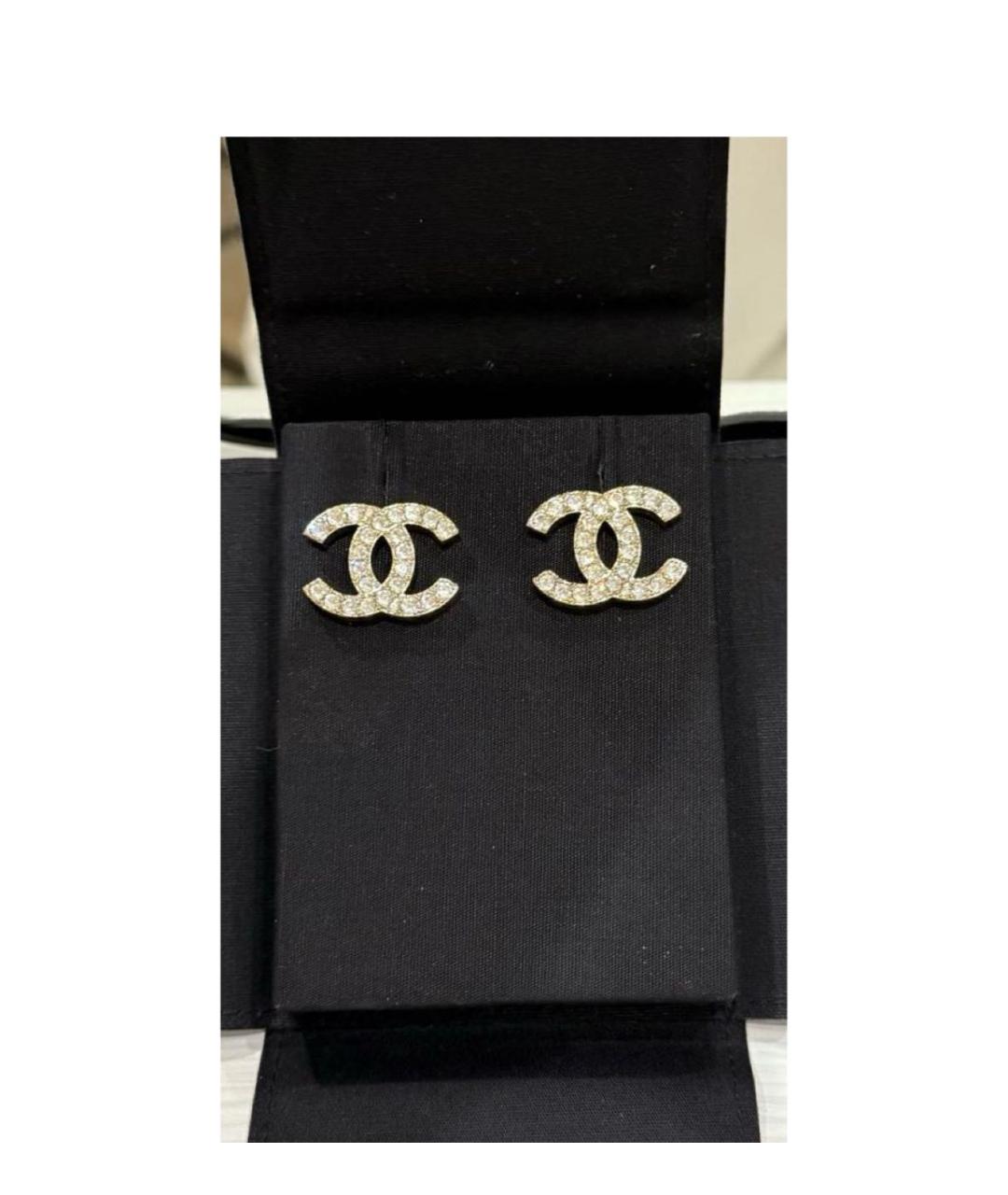 CHANEL Золотые серьги, фото 4