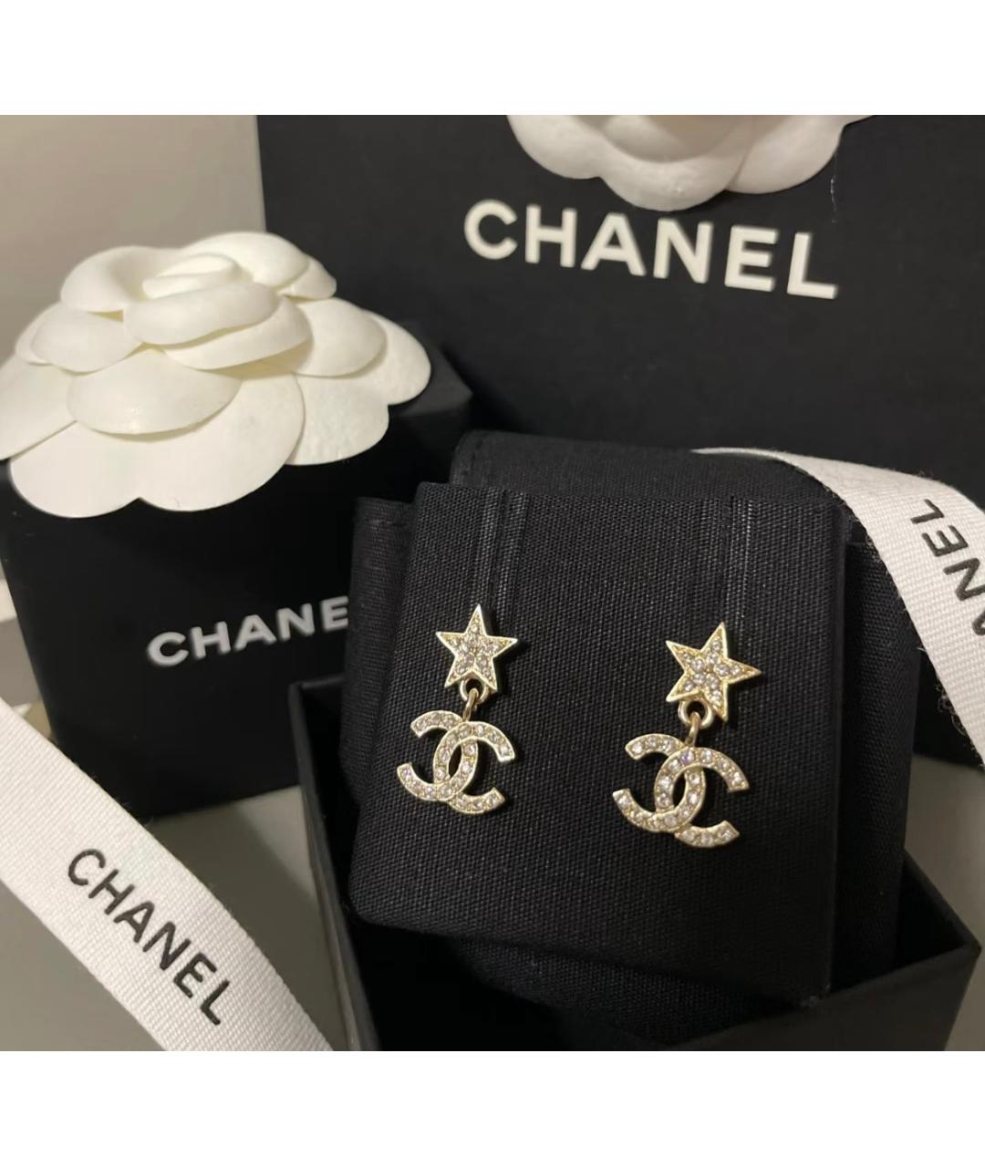 CHANEL Золотые серьги, фото 4