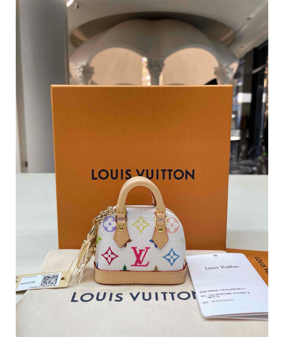 LOUIS VUITTON Белая сумка с короткими ручками, фото 9