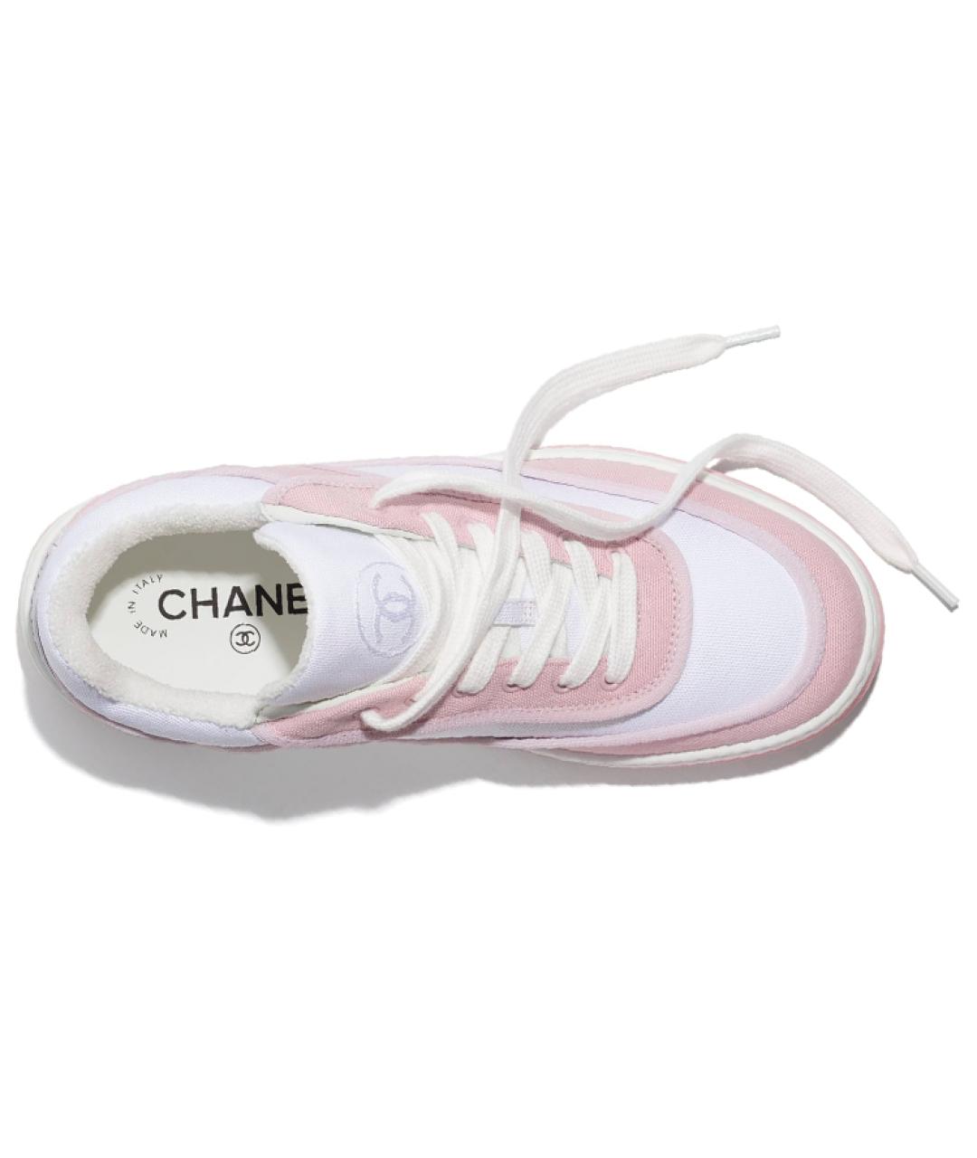 CHANEL Розовые кеды, фото 4