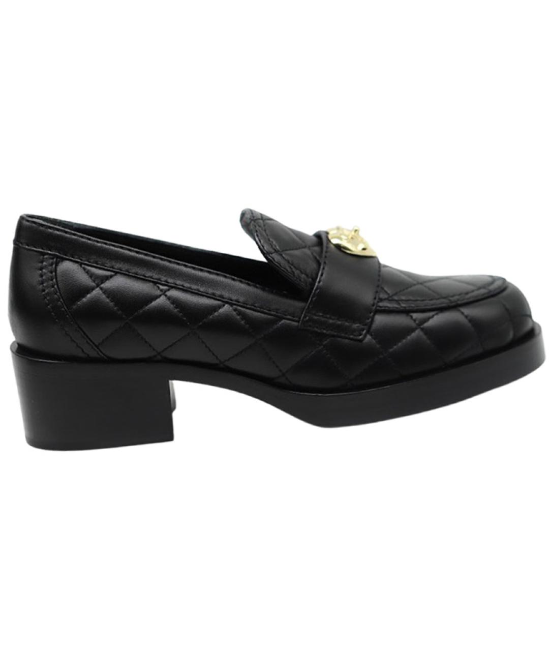 CHANEL Черные кожаные туфли, фото 2
