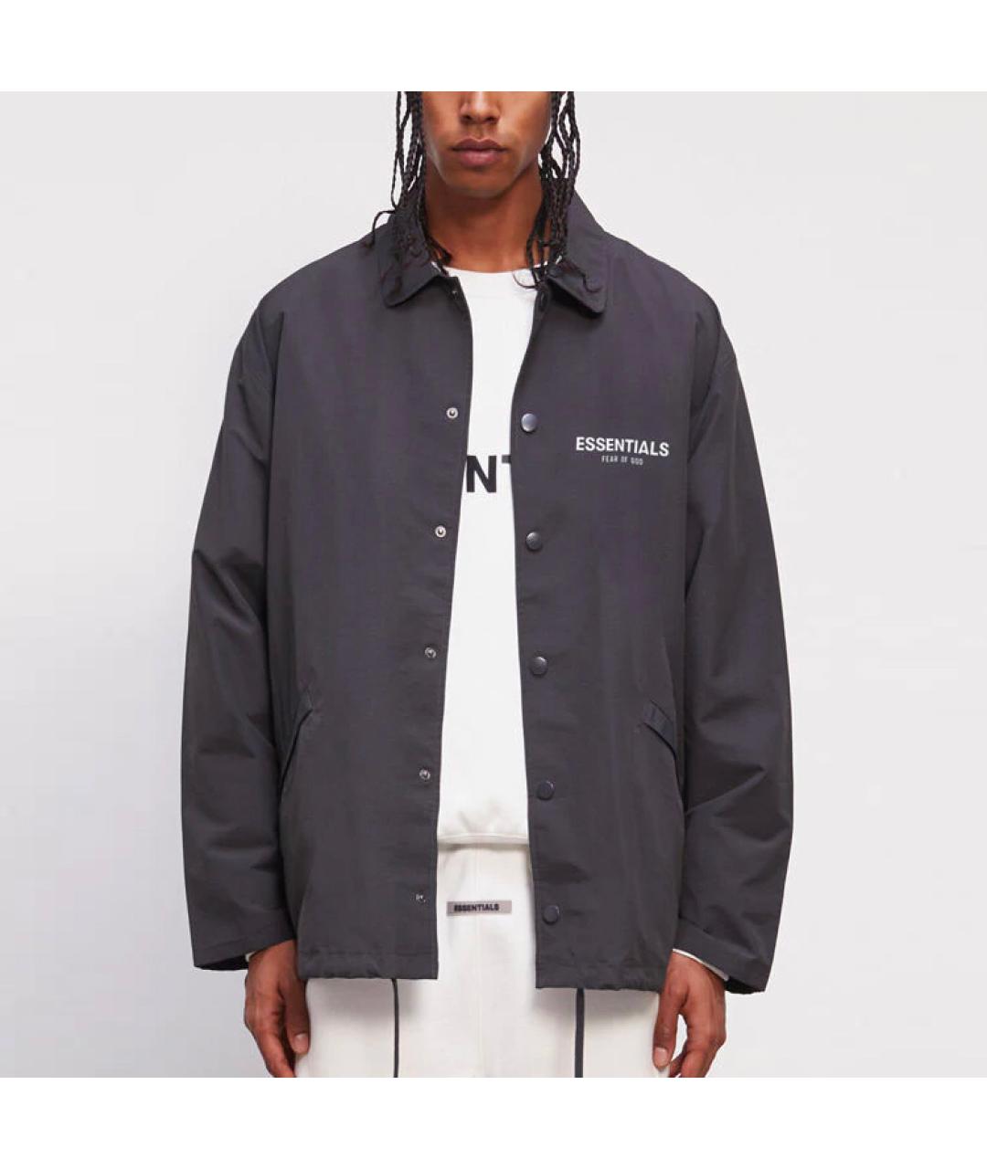 FEAR OF GOD ESSENTIALS Черная куртка, фото 3