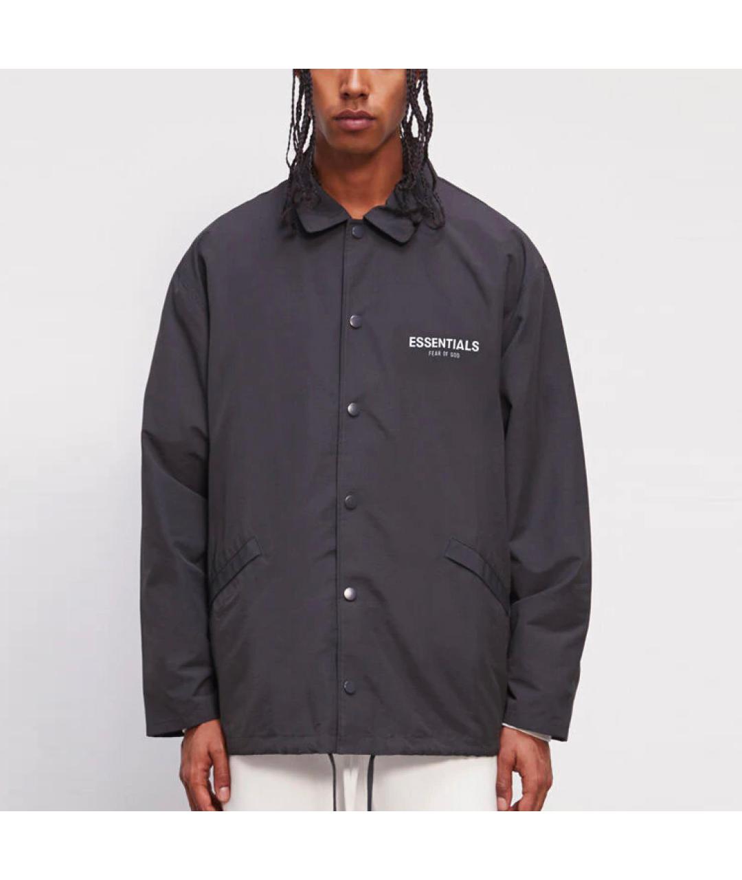 FEAR OF GOD ESSENTIALS Черная куртка, фото 4