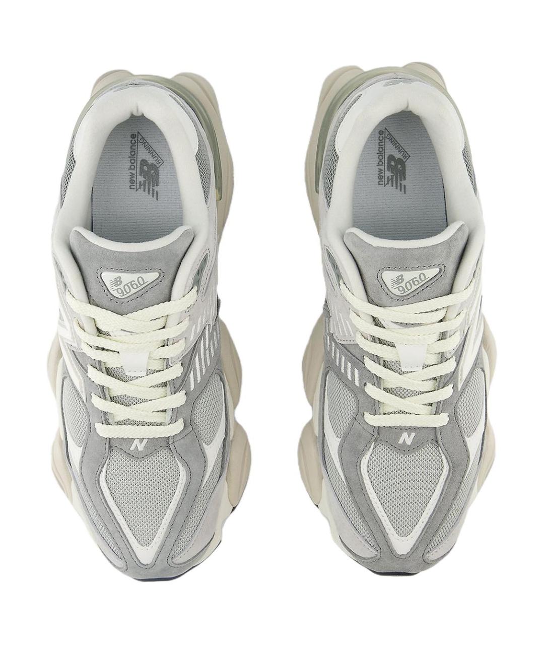 NEW BALANCE Серые бархатные кроссовки, фото 4