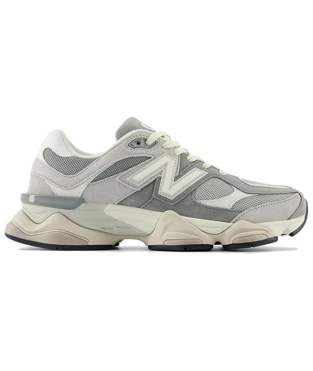 NEW BALANCE Серые бархатные кроссовки, фото 1