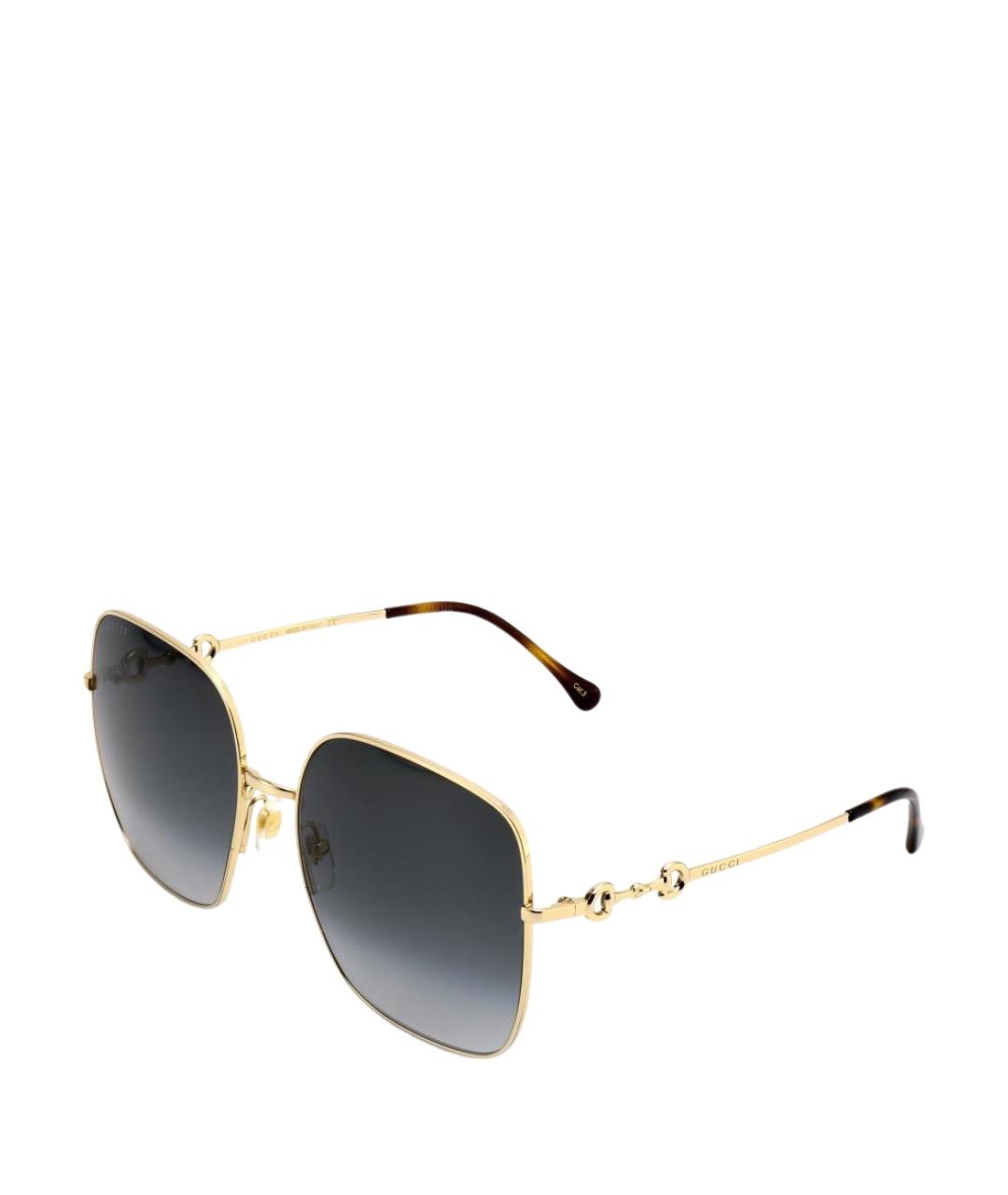 GUCCI Серые металлические солнцезащитные очки, фото 1