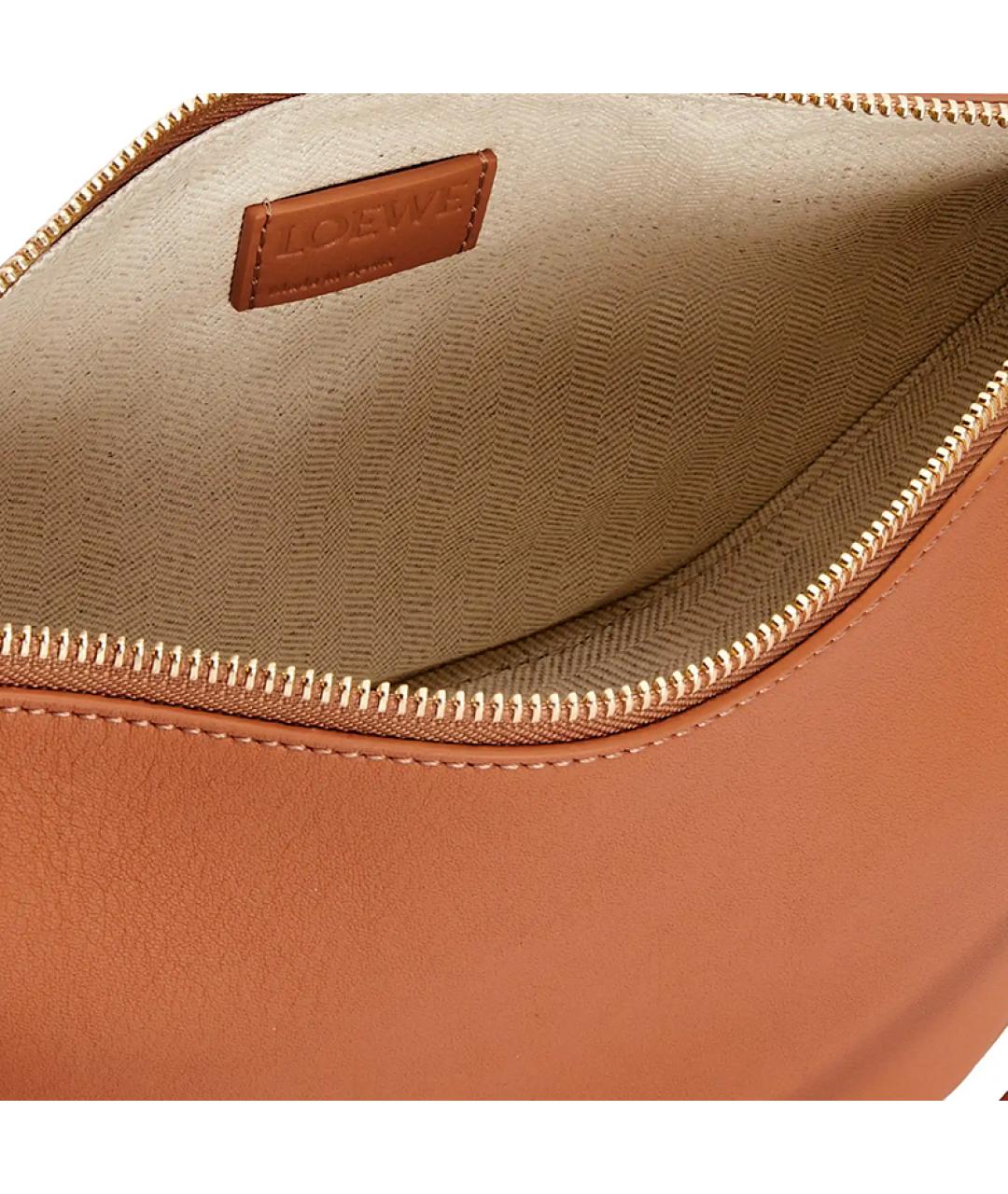 LOEWE Коричневая кожаная сумка через плечо, фото 7