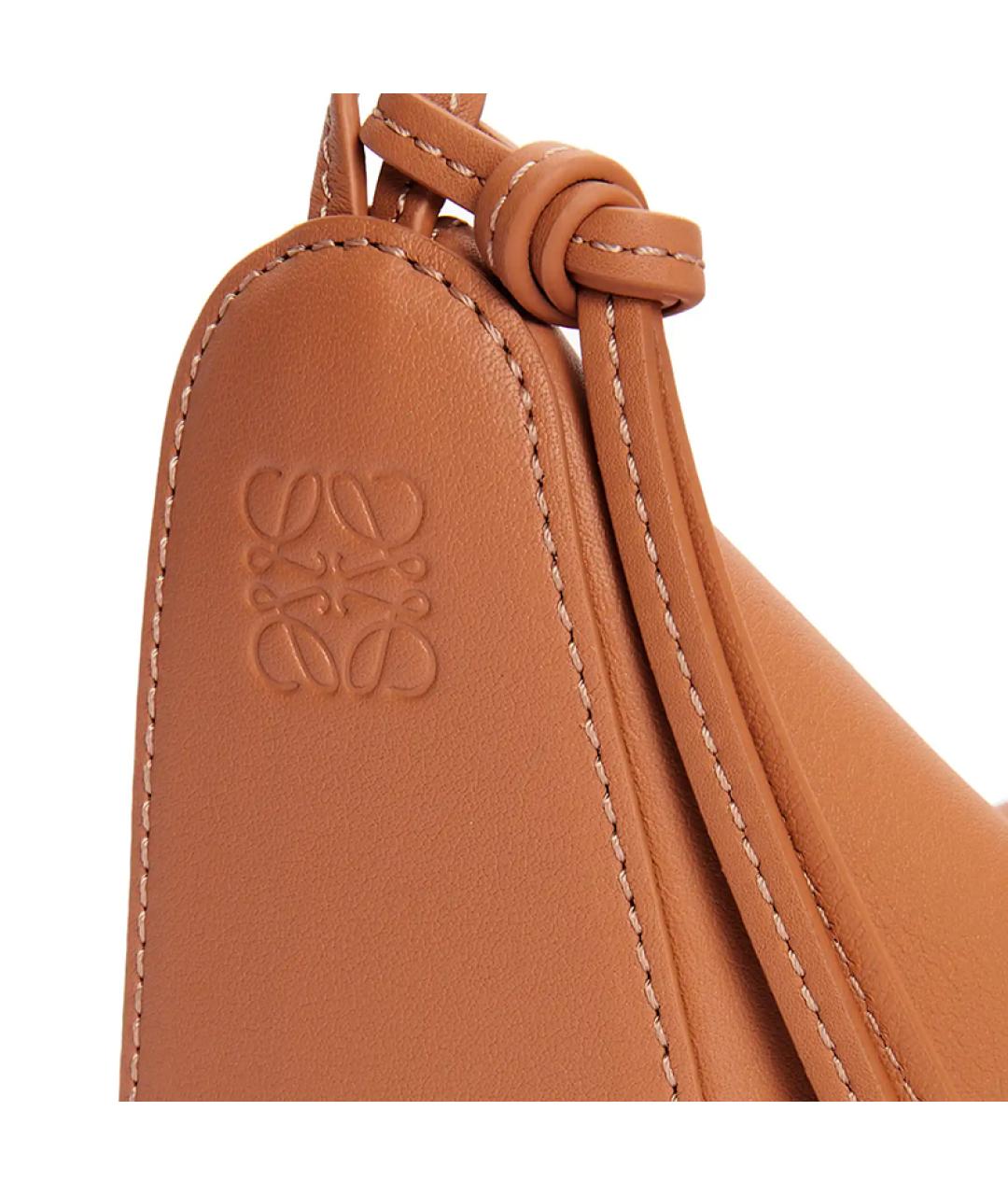 LOEWE Коричневая кожаная сумка через плечо, фото 8