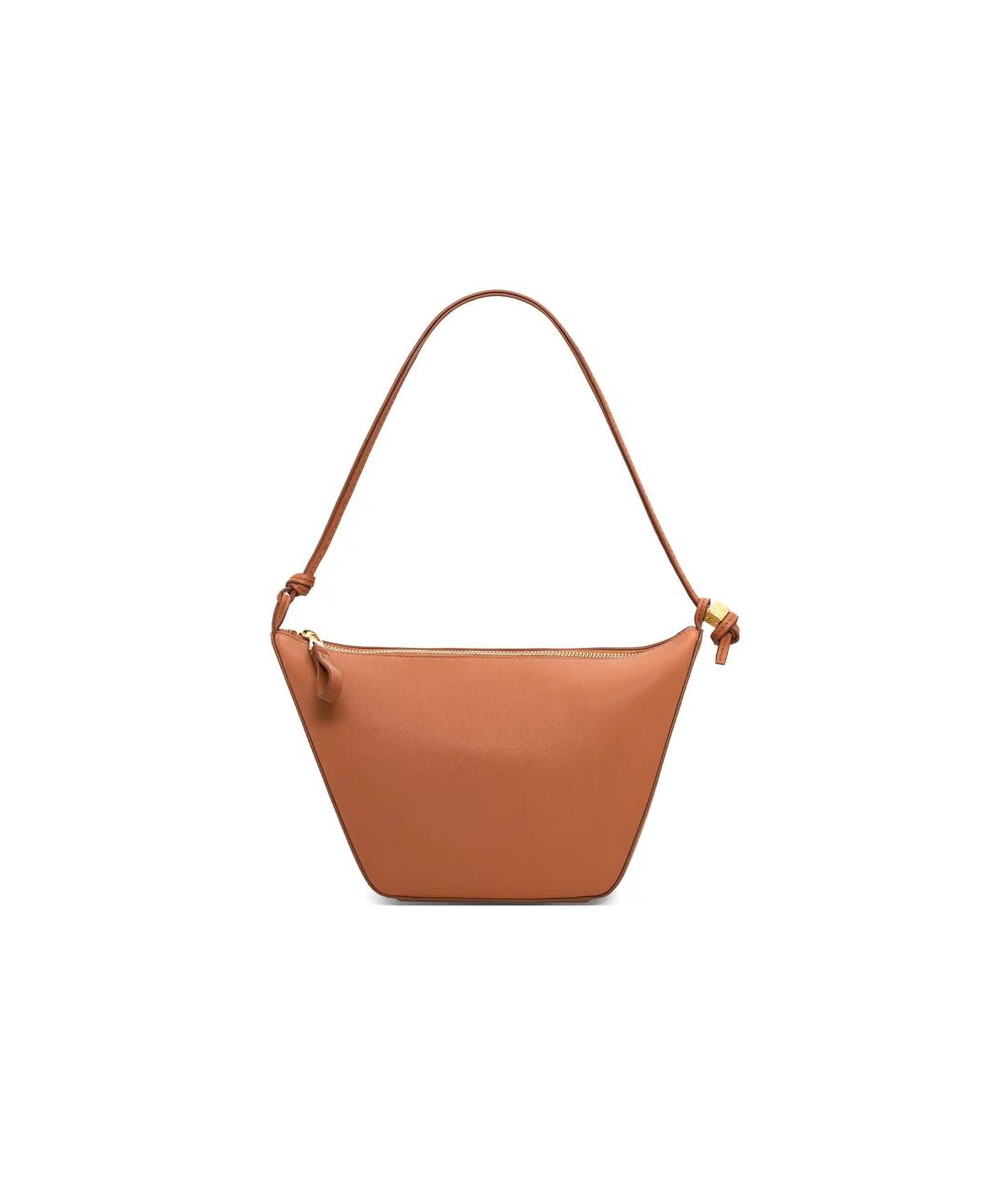 LOEWE Коричневая кожаная сумка через плечо, фото 5