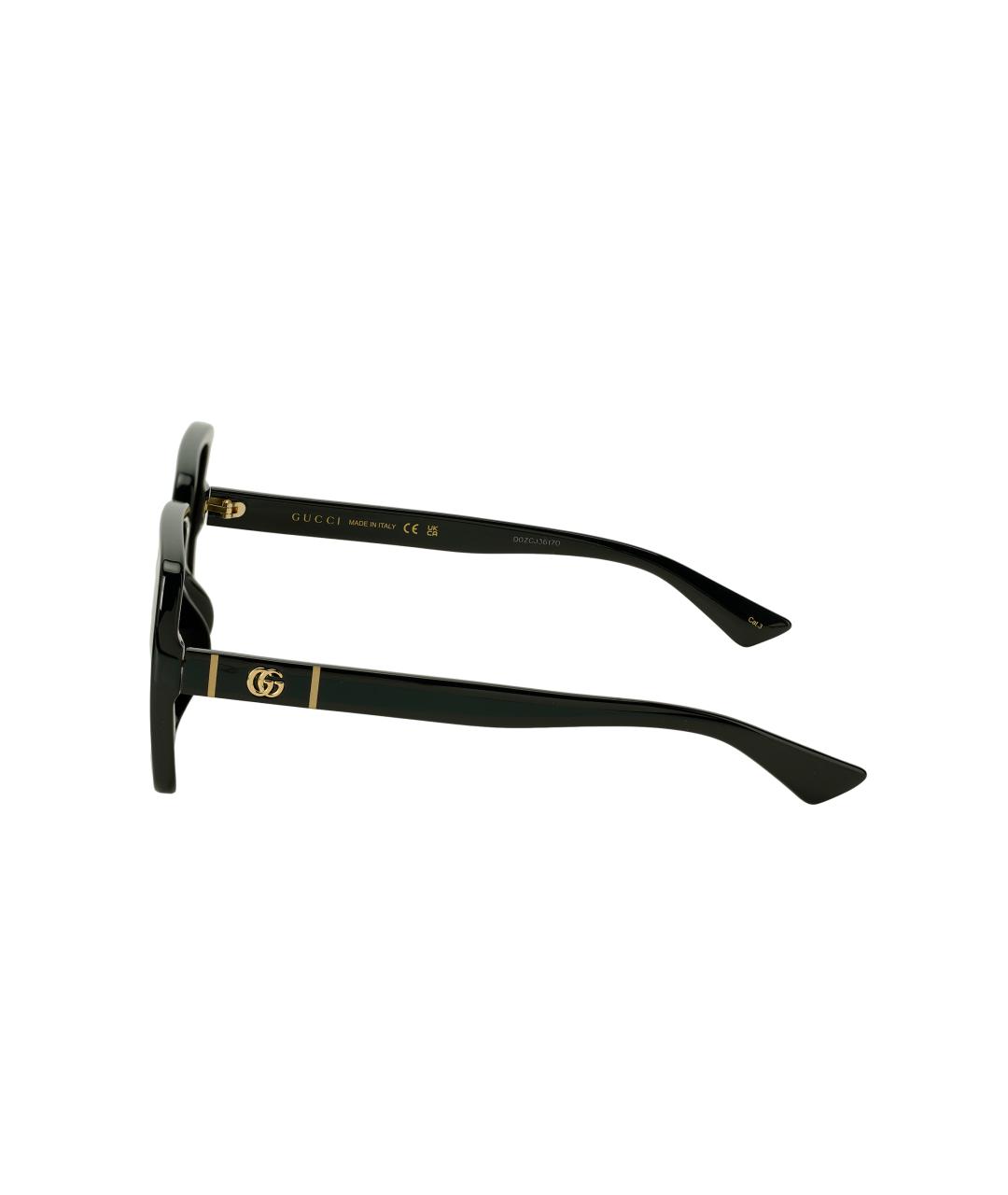 GUCCI Черные пластиковые солнцезащитные очки, фото 3
