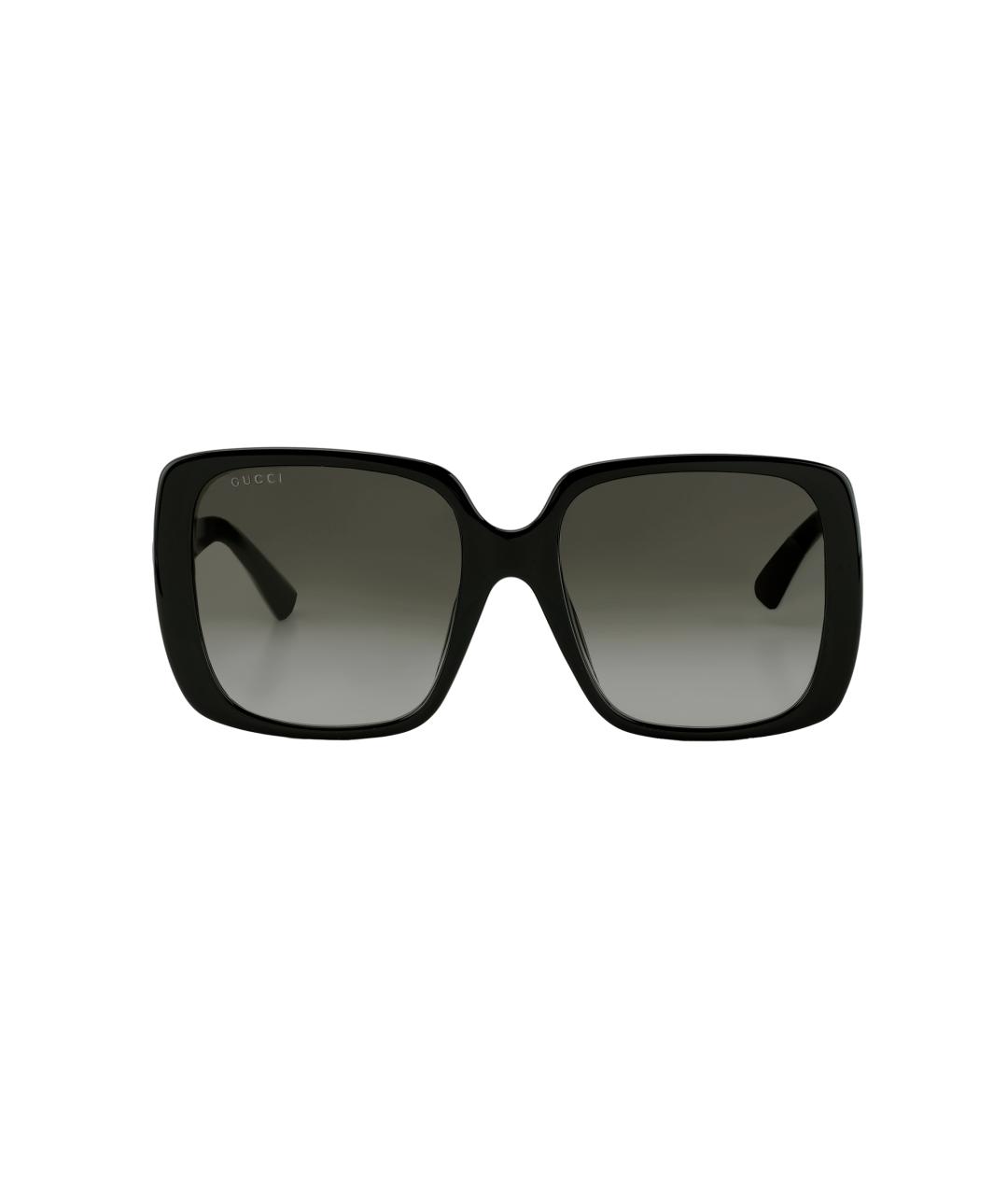 GUCCI Черные пластиковые солнцезащитные очки, фото 1
