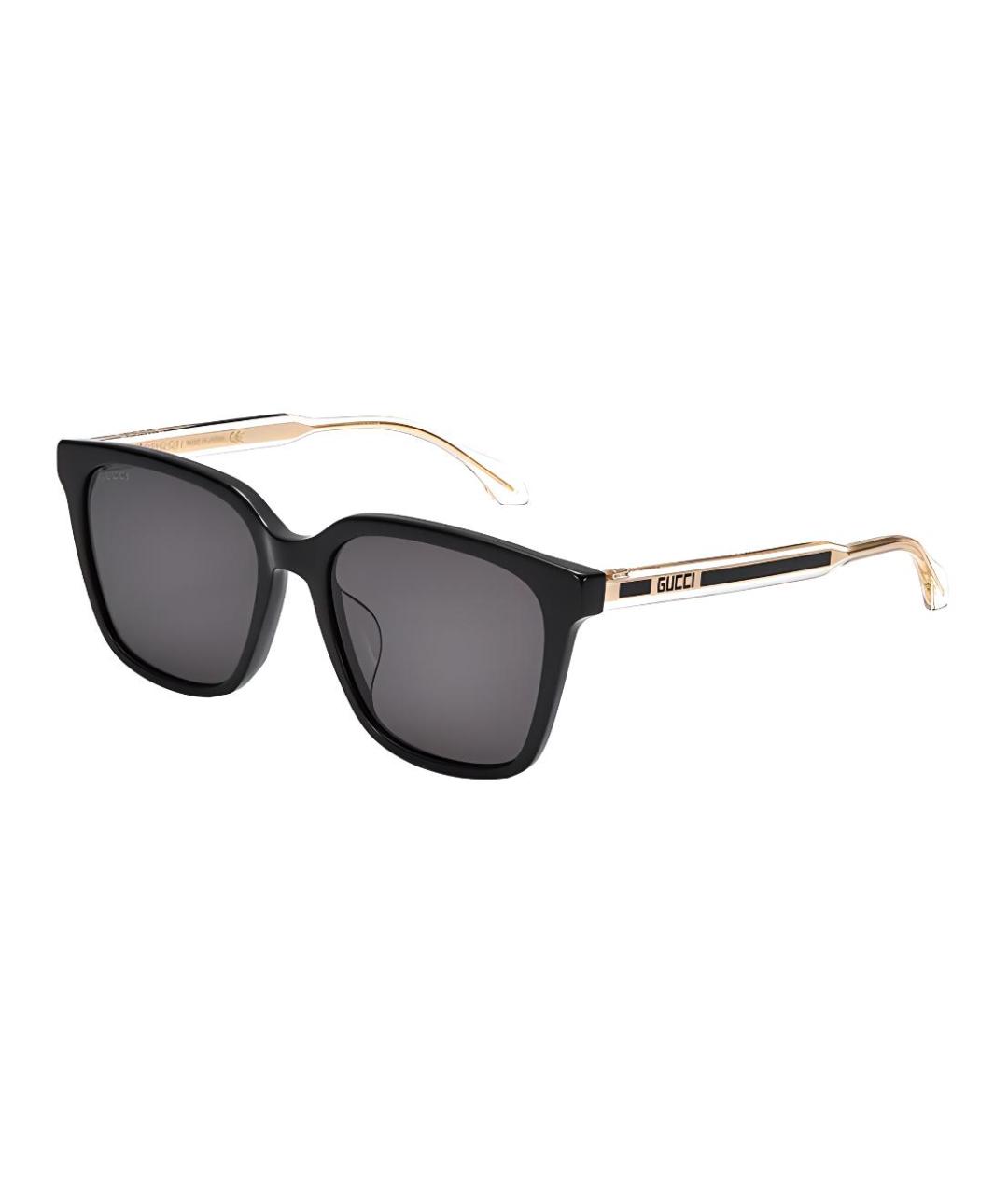 GUCCI Черные пластиковые солнцезащитные очки, фото 1