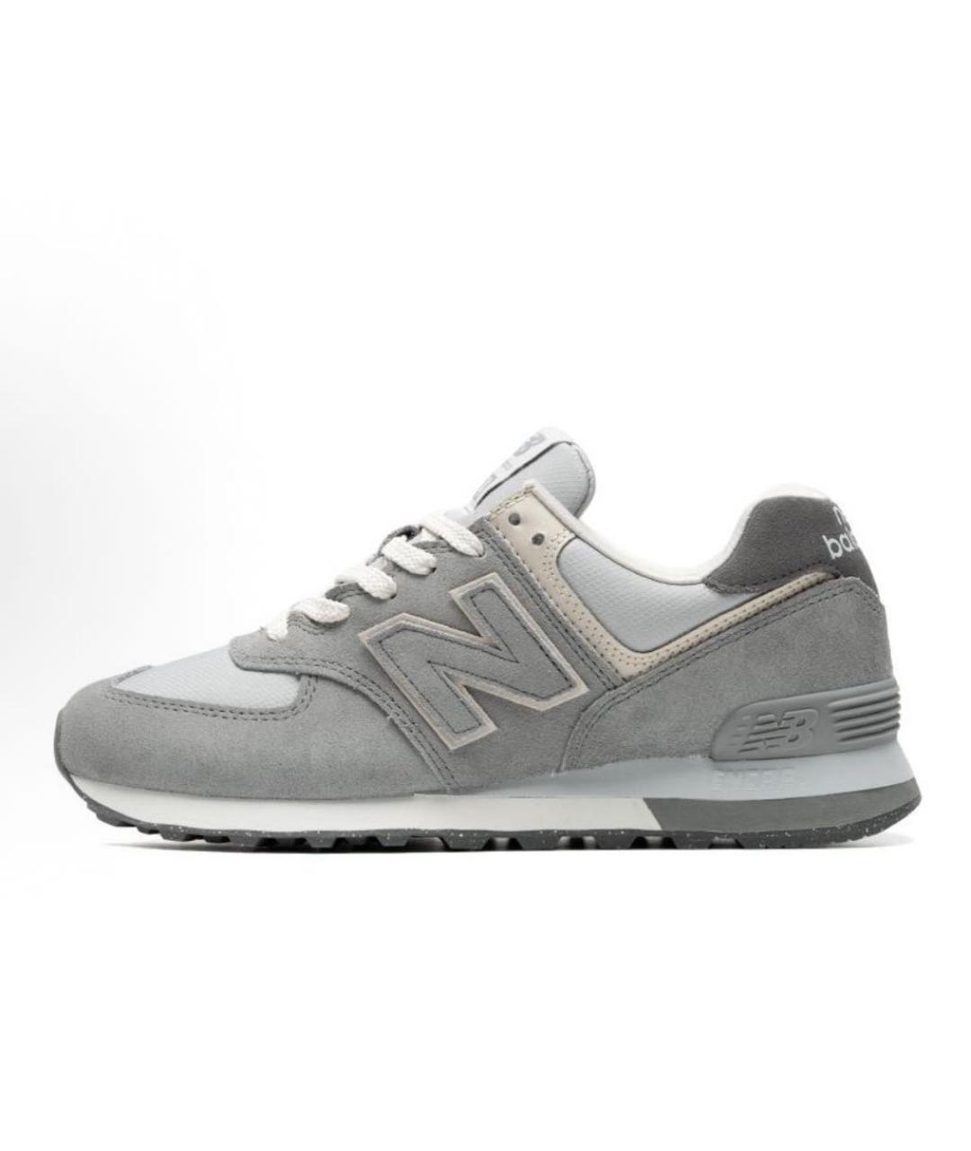 NEW BALANCE Серые низкие кроссовки / кеды, фото 6