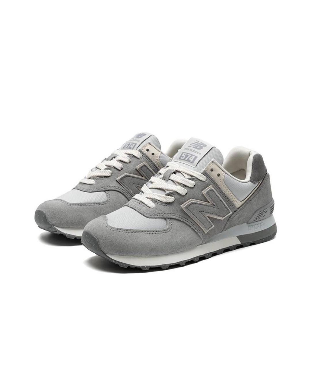 NEW BALANCE Серые низкие кроссовки / кеды, фото 2